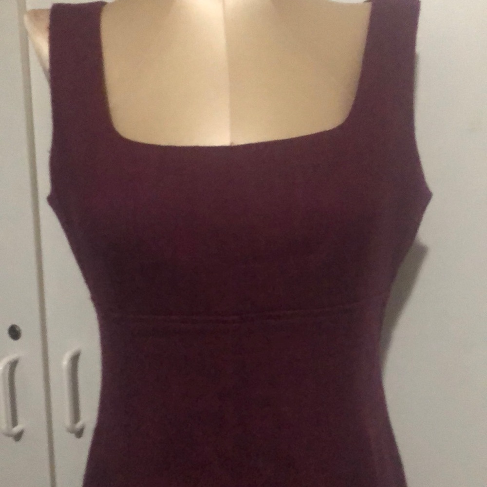 Ann Taylor 6, Burgundy wool dress
